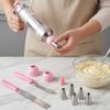 Professional Metal Cookie Frosts Decorating Set Includes 34Pieces Professional Cake Decorating Set For Home Bakers