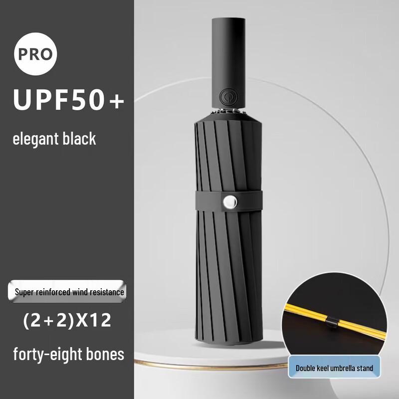 Automatic 3-Fold UV Protection Travel Umbrella