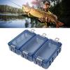 Caja de 3 piezas para señuelos de pesca que brilla en la oscuridad, portátil, resistente al agua, organizador de accesorios para anzuelos de cebo de pesca artificial, estuche de almacenamiento