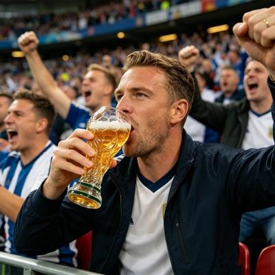 2Pcs Football Trophy Beer Glass, Football Celebration Glass for Game Day, 500ml Capacity Football Party Drinkware for Parties BBQ Home Bar