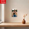 Vintage Metal Wall Art Lace Lady Decor Retro 2D Printed Gift for Home Kitchen Bar Garden