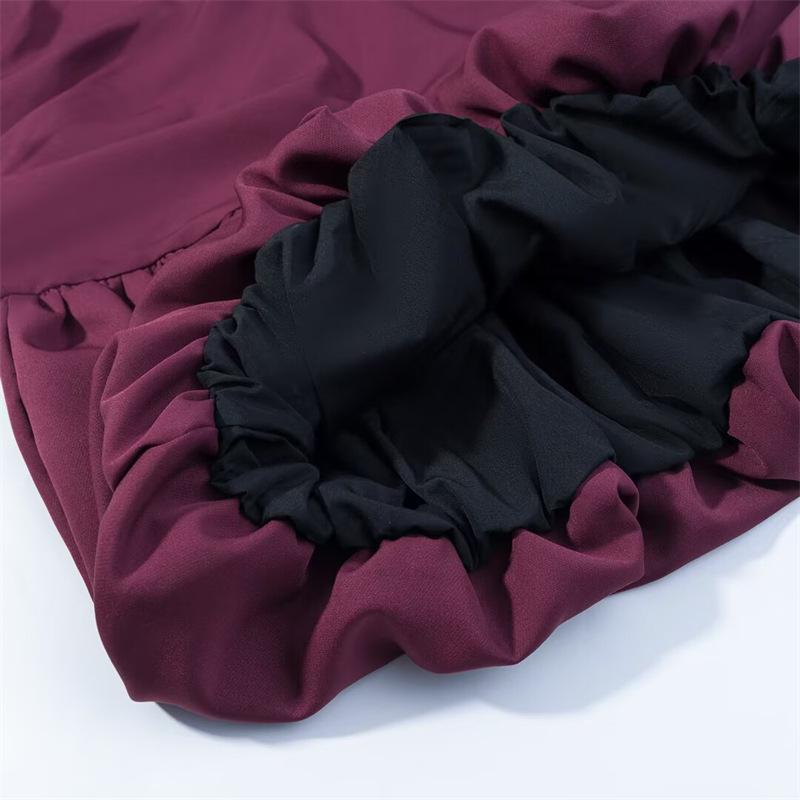 2026 New European & American Women's Short Sleeve Slim Fit Solid Color Dress