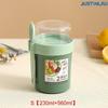  790ml/990ml Salad Oatmeal Cup Breakfast Double Cup Cereal Nut Yogurt Container Set With Dressing Holder Fork