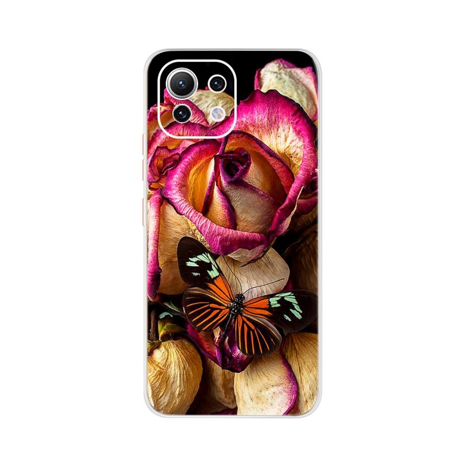 For Xiaomi Mi 11 Lite Case Cute Cartoon Cover For Xiaomi Mi 11 Lite 5G Phone Cases Mi11 Lite 11Lite Soft TPU Fundas Capa 6.55''