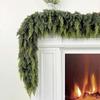 Artificial Cedar Wreath-Vine For Christmas Multipurpose Decorative Garland For Mantelpiece Elegance