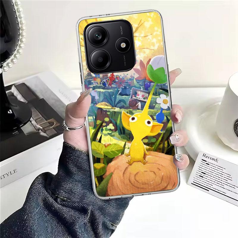 Game P-PikminS 4 Soft Phone Case For Xiaomi Redmi Note 15 14 14S 13 12 Pro Plus 12S 11 11S 11E 10 10S 11T 5G Fundas Coque Redmi