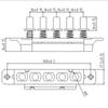 250V 4A Five-key Pushbutton Piano Type Key Board Switch Power Switches Button For Range Hood Kitchen Appliances
