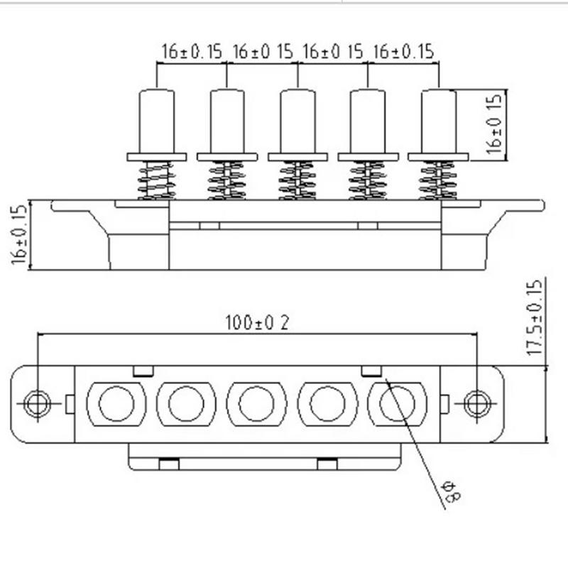 250V 4A Five-key Pushbutton Piano Type Key Board Switch Power Switches Button For Range Hood Kitchen Appliances