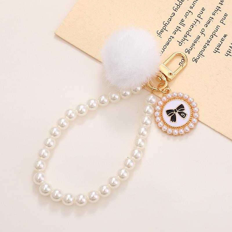 Schicke Perlenblumen-Anhänger Handyhülle & Handtaschenanhänger für Damen