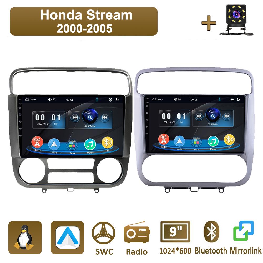 Icreative Car Radio Multimedia MP5 Player Head Unit Stereo BT For Honda Stream 2000-2005