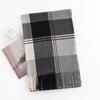 Fashion Versatile Square Plaid Scarf Women's Simple Imitation Cashmere Scarf Warm Shawl Cold Scarf