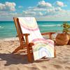 1Pc Rainbow Dots Pastel Beach Towel, Quick Dry, Multi-Use for Beach Pool Gym Yoga Home Travel, Christmas, Halloween, Xmas Gift M92836