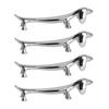 4PCS Cutlery Rest Silver Chopstick Stand Electroplated Polished Zinc Alloy Animal Shape Versatile Holder Rack for Fork Spoon