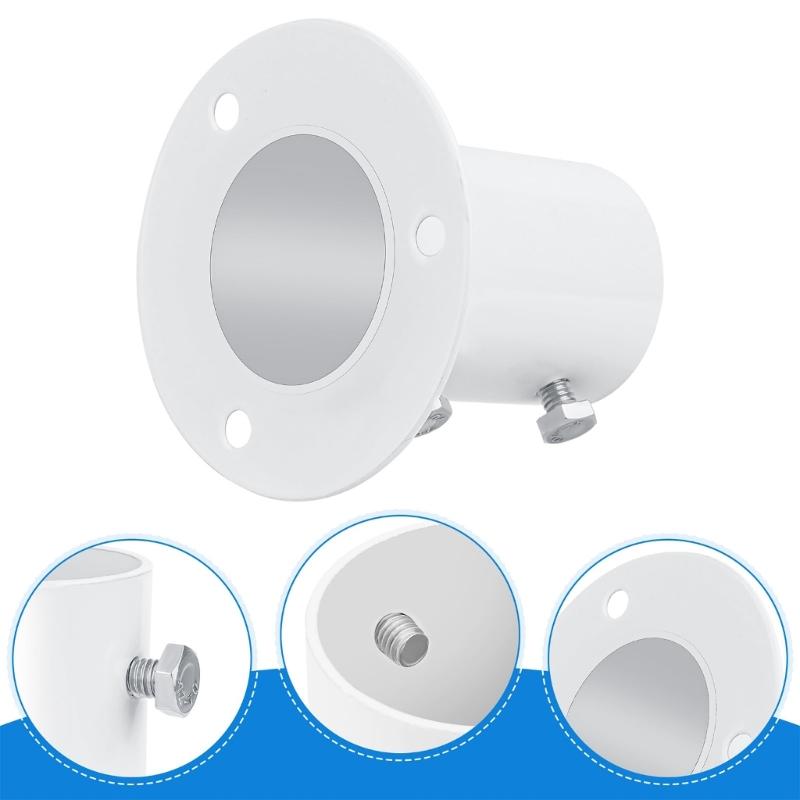 4pack Easyly Install 1.5 In Flanges Base Universals Fit Pool Poles Mount Quicks Setups Durability Construction