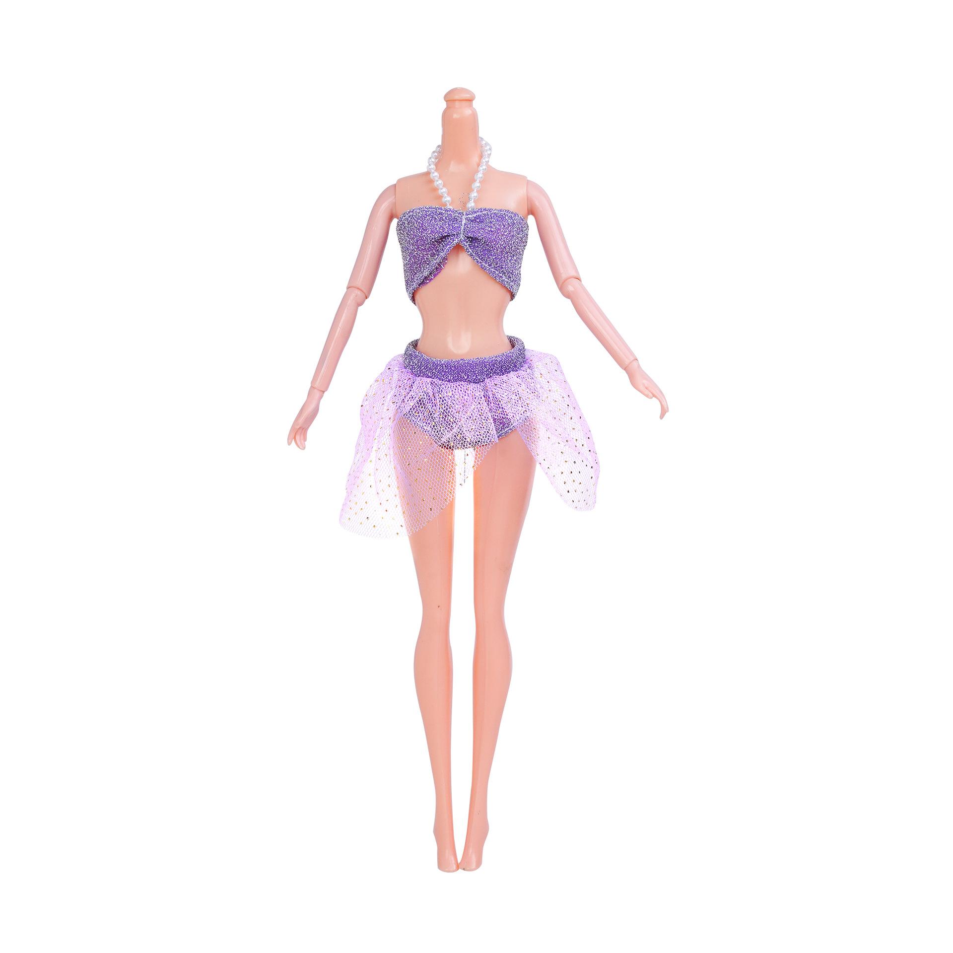 

Doll Fashion Swimsuit Summer Outfit Dress Up Tops Pants Swimwear Beach Bathing Accessories Clothes For 30Cm 1/6 Doll Girl Toys