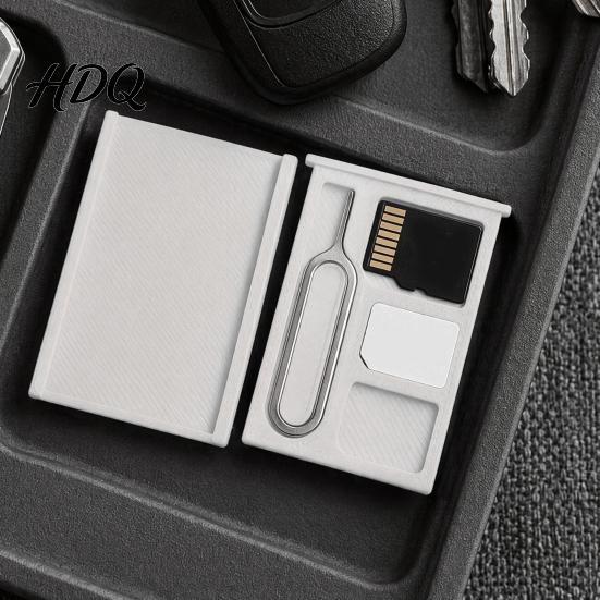 Portable SIM Card Box 2Pcs 3D Printed One-Piece Storage Box Multi-slot Case