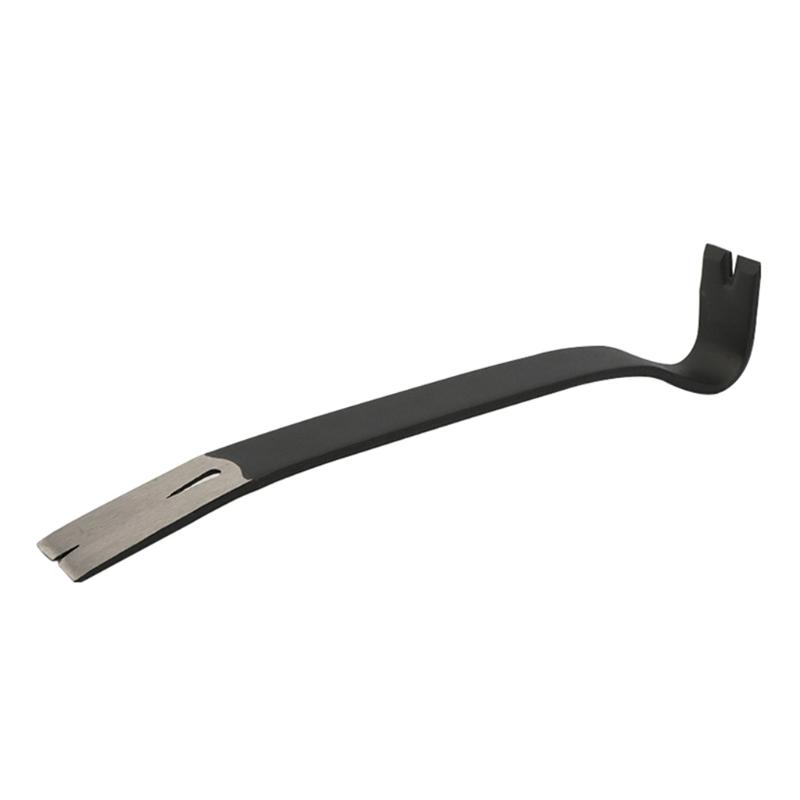 Flat Pry Bar for Crowbar Curved Rocker for Head Teardrop Nail Puller High-Carbon Steel Wrecking Bar for Workshop 1