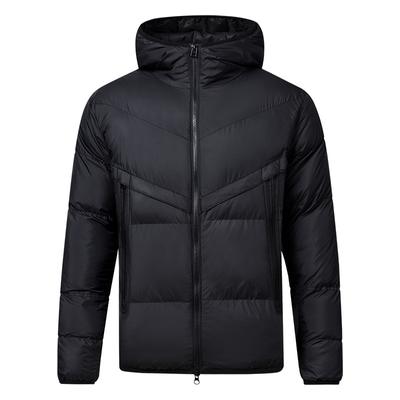 Men's Autumn and Winter Cotton Coat, Thick Cotton Coat, Hooded Men's Color Blocked Versatile Windproof Jacket