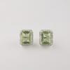 Green Amethyst Gemstone 925 Sterling Silver Jewelry Designer Studs Earring 0.57" For Anniversary Gift CZE-6-14