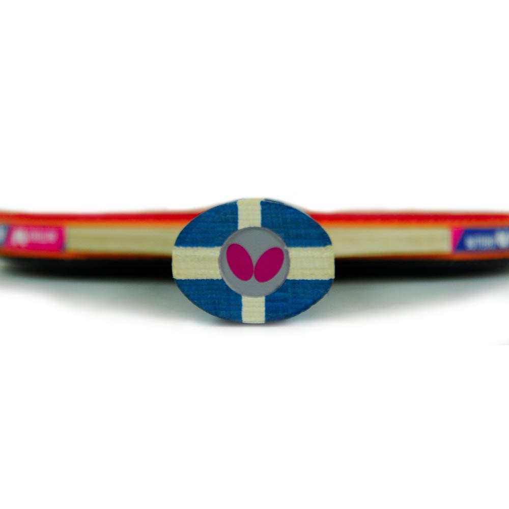 Butterfly Table Tennis Tomokazu Harimoto Kids 16960 Children's Racket, 1800, Shakehand, 5-Ply Plywood, Pre-Strung,