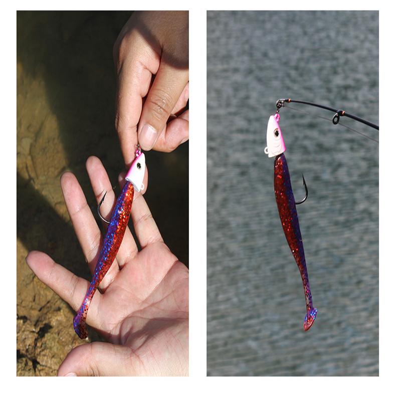 2pcs Jig Head Fish Hook 10g 25g 45g Fish Head Fish Hook for Soft Bug Fishing Tackle