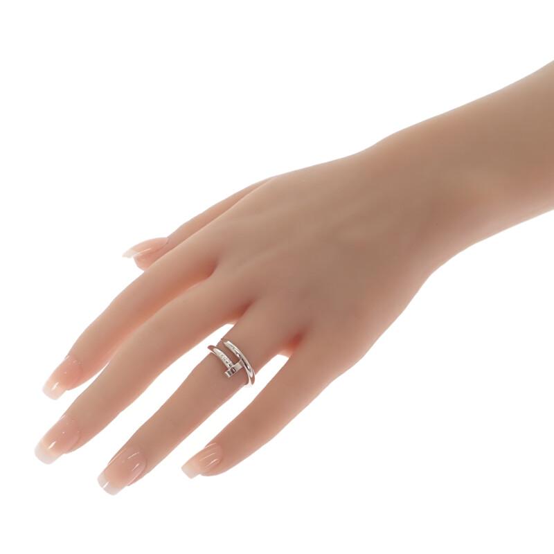 CARTIER  B4099250 #9(JP Size) 50 ring K18 white gold Women