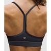 Lululemon Flow Y BrA Nulu  Light Support  A C Cups Midnight hAze Mini blACk Multi