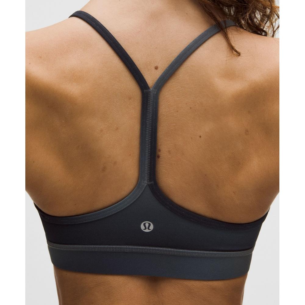 Lululemon Flow Y BrA Nulu  Light Support  A C Cups Midnight hAze Mini blACk Multi