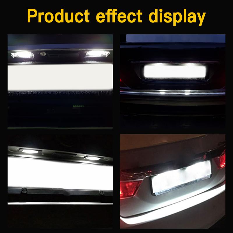 2 pcs Canbus OEM LED License Number Plate Light  For Mercedes Benz Chrysler Crossfire coupe & Cabrio 2004-2008 OEM:2038200066