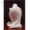 1PCS White Porcelain Maitreya Buddha Statue Home Living Room Big Belly Laughing Buddha Ceramic Decoration Opening Gift