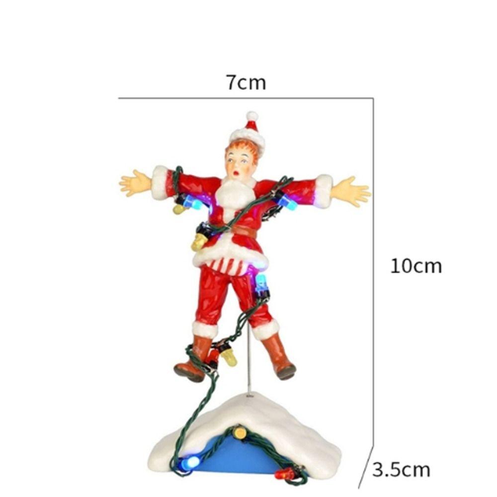 Harz Weihnachts Schneemann Puppe Ornament Weihnachts Dorf Straßenszene Gartendekoration