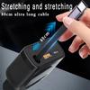 120W Retractable Car Charger 4 in 1 Fast Car Phone Charger with Cord USB C Car Adapter for Phone Tablet Laptop Devices