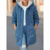 Thickened Fleece Lined Sweatshirt Women's Hooded Cardigan Winter Trendy Lamb Wool Jacket