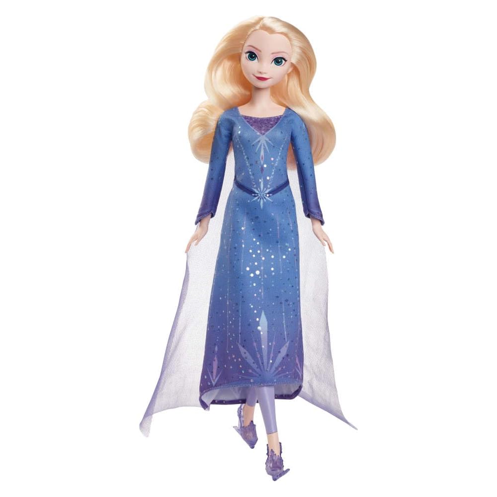 Mattel Disney Frozen Elsa Ice Skating Doll Playset with House for Pretend Play Ages 3 and Up Blue