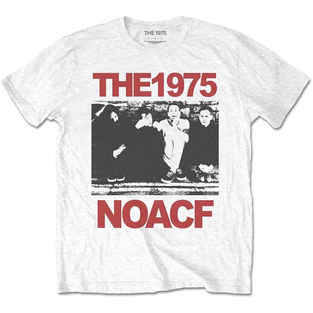 The 1975 T Shirt NOACF Band Logo Official Mens White XL M