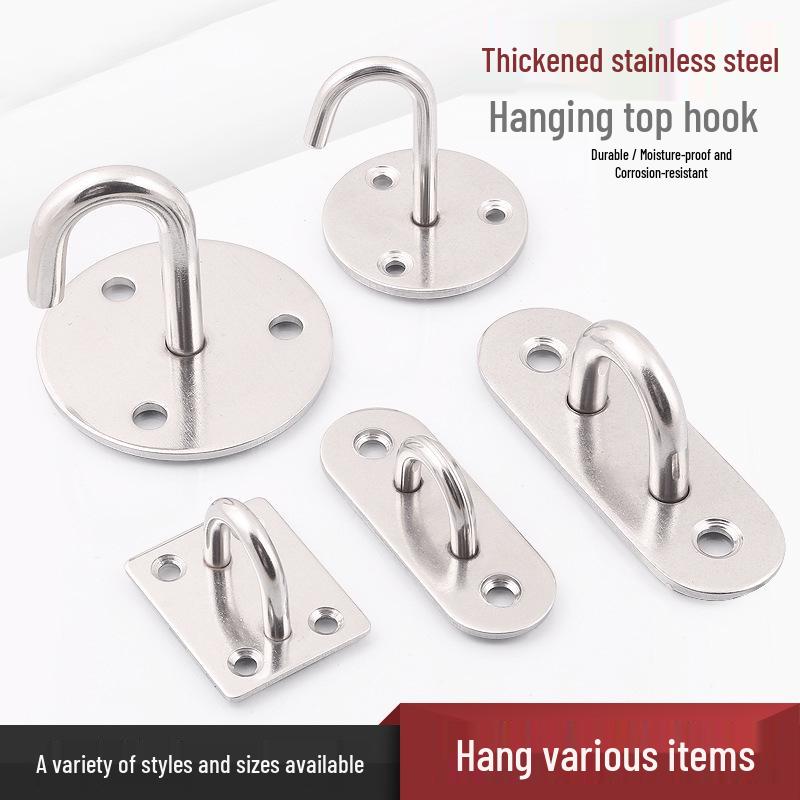 Stainless Steel U-Shaped Hanging Hook for Ceiling, Balcony, Plants, Sandbags, Fans, Clothes