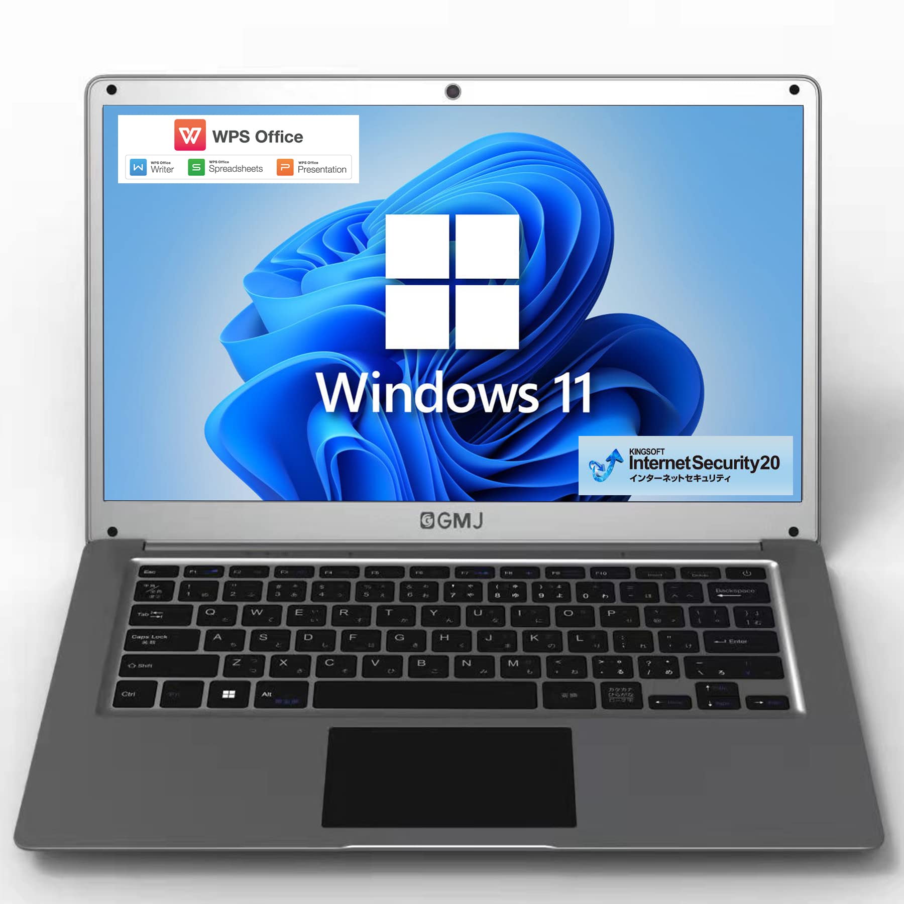 

Тонкий ноутбук з Windows 11 128 ГБ 4 ГБ WPS USB GM-JAPAN Ультралегкий, Офіс, SSD, Пам ять, Веб-камера, Офіс, Celeron, Wi-Fi, 3.0, HDMI, 14,1-дюймовий сірий колір