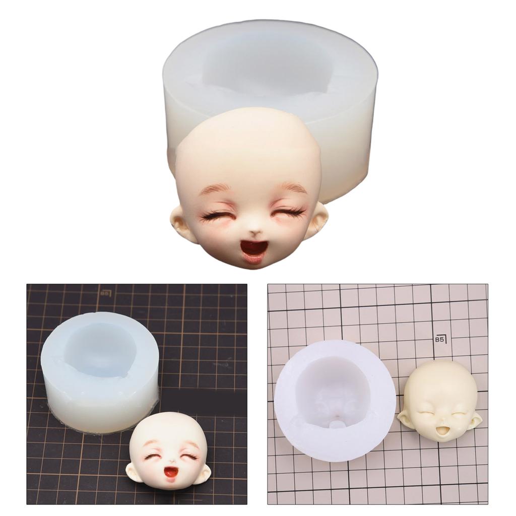 DIY Doll Modification Silicone Mold Clay Head Cake Chocolate Decoration