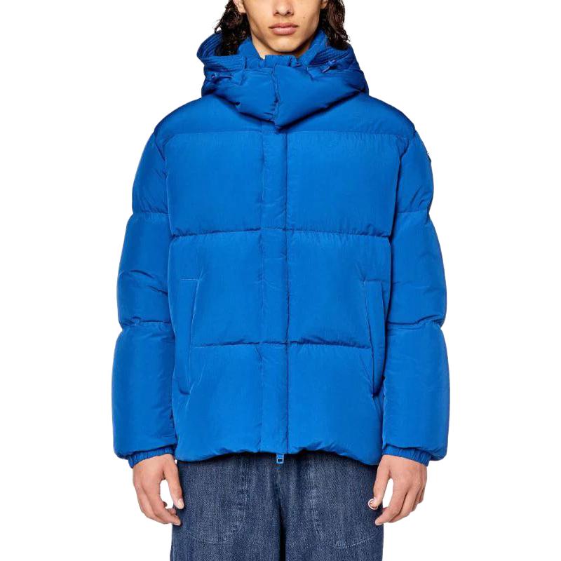 DIESEL Down Jackets Men's Blue Hooded Moderate Other A106010AEAI-8EK