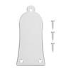 3 Löcher Metall Truss Rod Abdeckung mit Schrauben Gitarre Bass Ersatz(Silber)