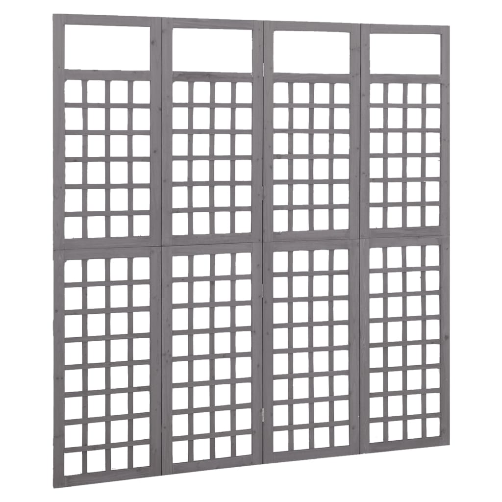 Vidaxl 4-Panel Room Divider/Trellis, Fir Wood, 161X180 Cm