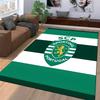 Green and White Carpet with SCP Sporting Portugal Logo Design Suitable for Use As an Anti-slip for Living Room Bedroom Sofas