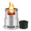 Foldable Wood Burning Camping Stove | Portable Stainless Steel Fire Pit for Bushcraft & Outdoor Cooking