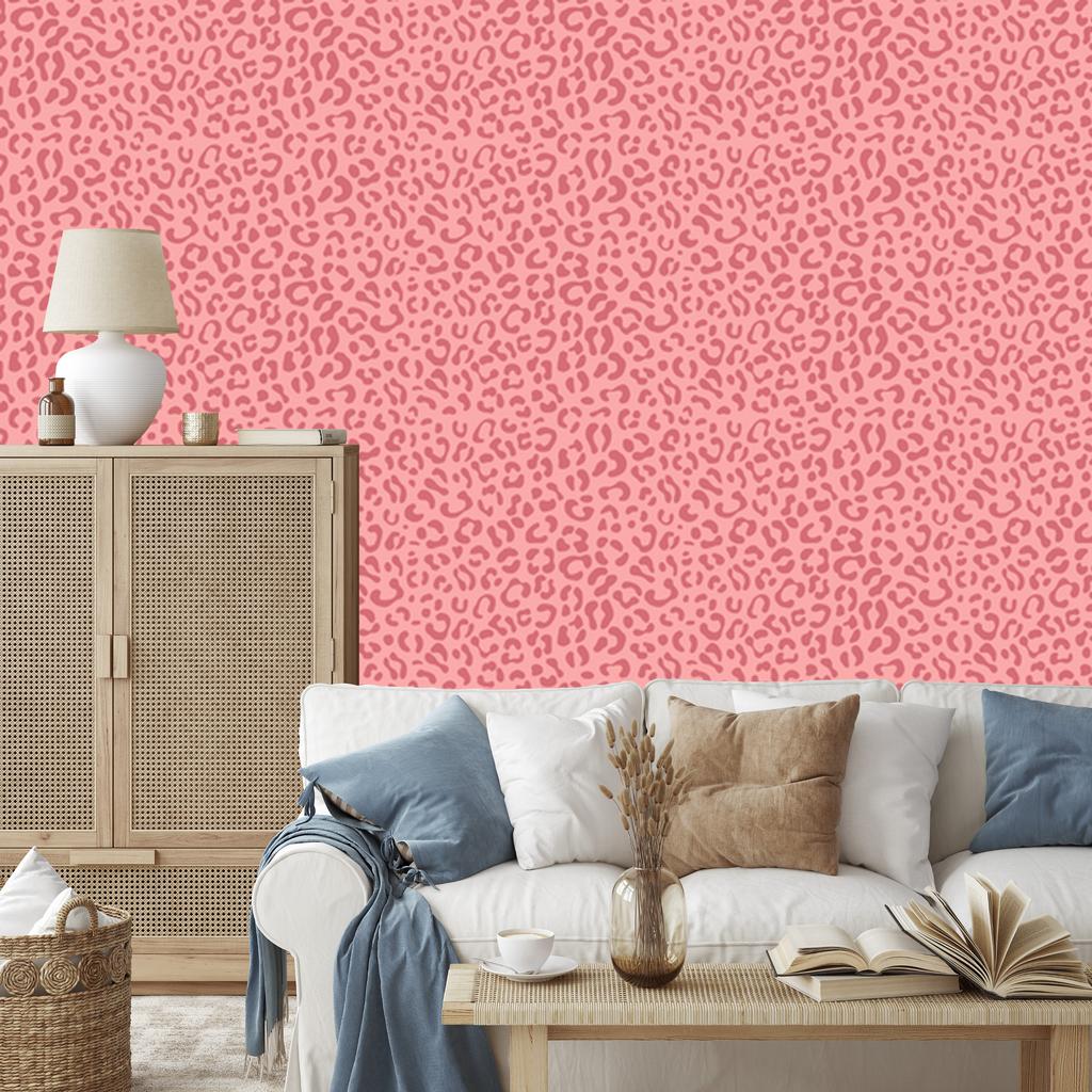 Rose Gold Coral Leather Wallpaper for Living Room and Bedroom 50x1000