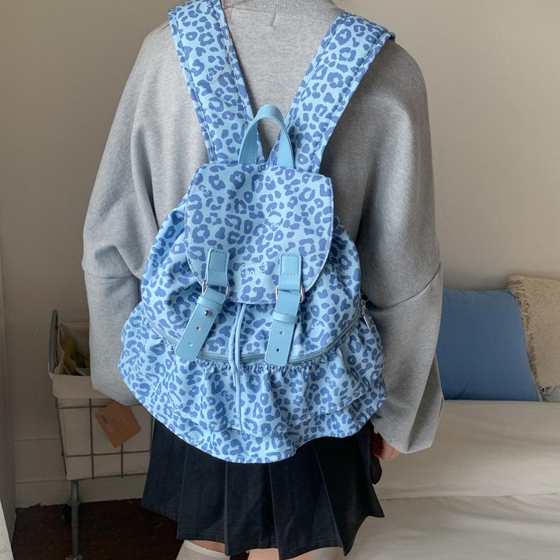 Stylish and Cute Polka Dot Contrasting Color Large-capacity Student Schoolbag New Foreign Style Travel Women's Backpack