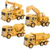 Engineering Toy Car Plastic Inertia Hand-Pushing Engineering Vehicle Bucket Roller Digging Shovel Boy and Children's Gifts