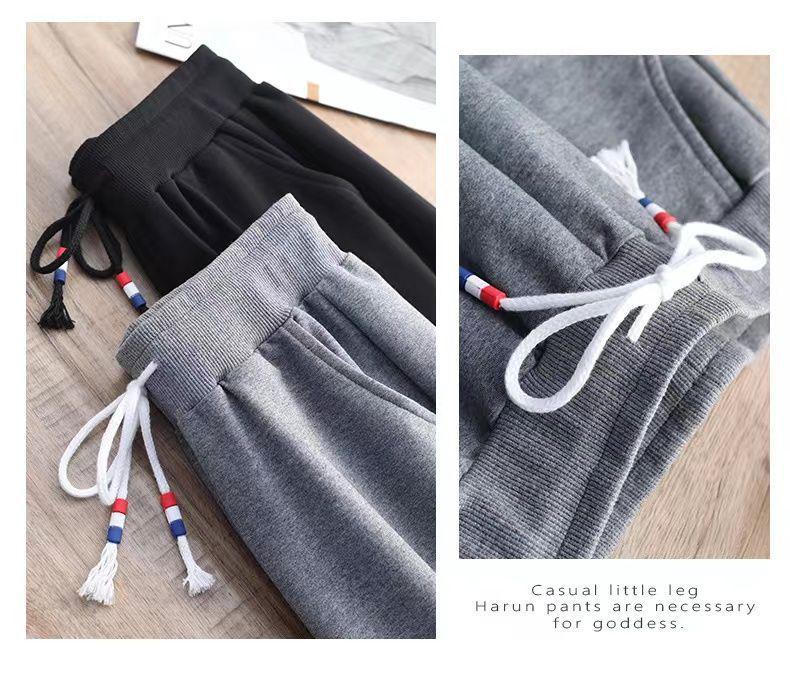 Women's High Waist Autumn/Winter Casual Harem Pants - Loose Straight Leg, Slimming Sweatpants