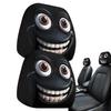 2pcs Halloween Funny Car Headrest Pillowcase Cute Cartoon Eye Car Headrest Seat Protector Anti-Scratch Vehicle Accessories