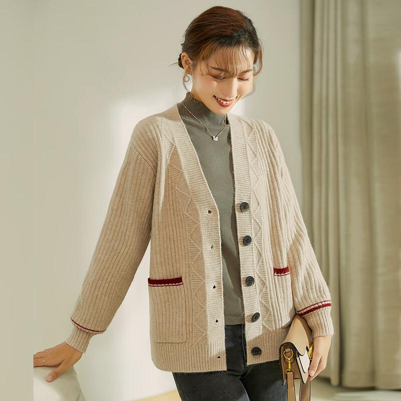 Elegant & Comfortable Knit Cardigan for Mature Women L
