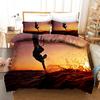 Surfing Bedspread Cover Package Surfboards Youth Ocean Sport Theme Bed Linen Package For Teens Polyester Fabric Waves Surfing Ocean Queen Dimension